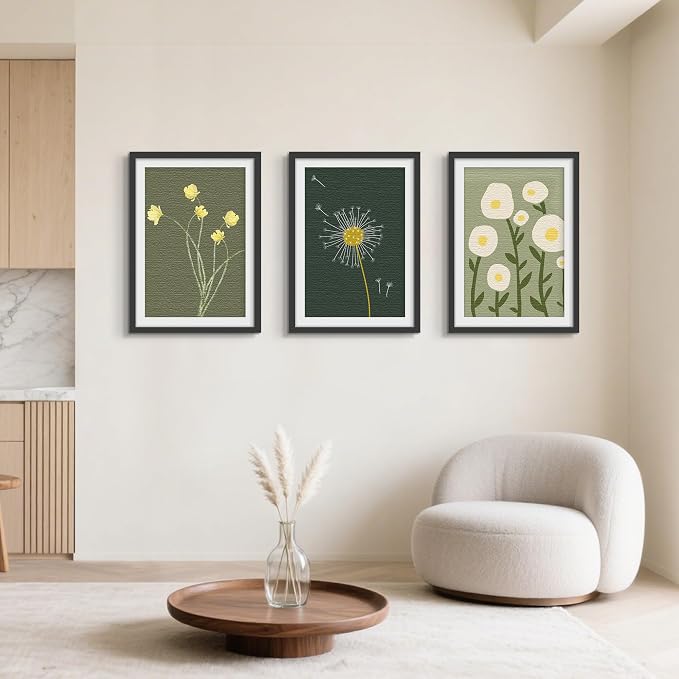 Picrit 19x27 Picture Frame 3 Pack, Black Poster Frame, Display Poster 16 x 24 with Mat or 19 x 27 without Mat for Horizontal or Vertical Wall Mounting