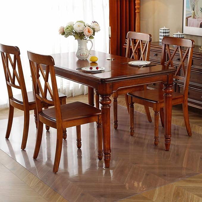 Frosted Clear Table Protector 35.4 x 59 Inch, 2mm Thick Plastic Table Cover, Waterproof PVC Clear Table Cover Protector, Desk Protector Mat, Writing Desk Pad for Desktop, Coffee & Dining Room Table