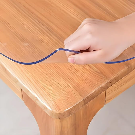 28"X60"Crystal PVC Table Cover Protector, Waterproof PVC Tablecloth, 2MM Thickened Protector for Table, Desk, Coffee Table, Workbench,Dresser, TV Stand, Counter