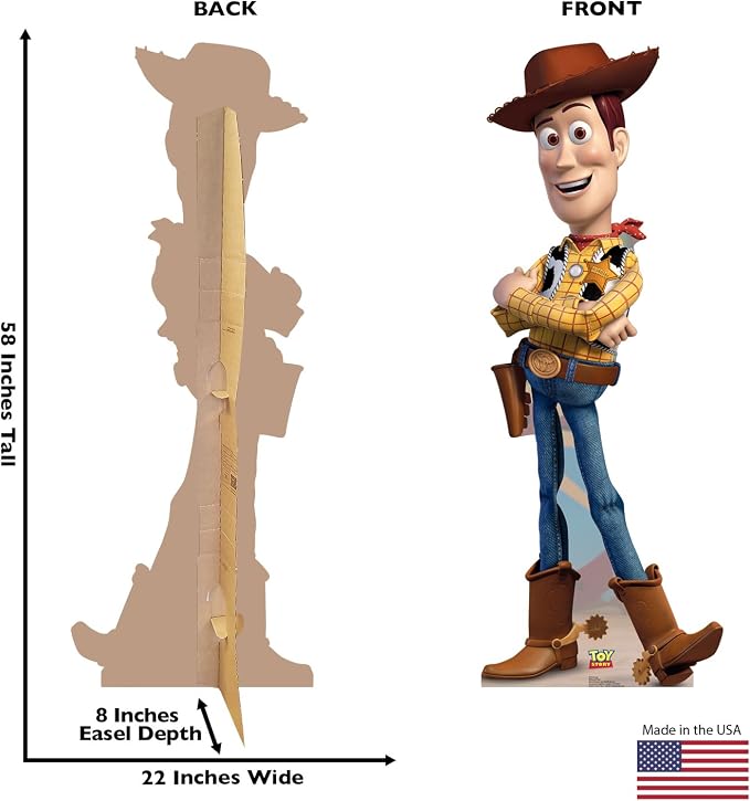 Cardboard People Woody Life Size Cardboard Cutout Standup - Disney Pixar's Toy Story