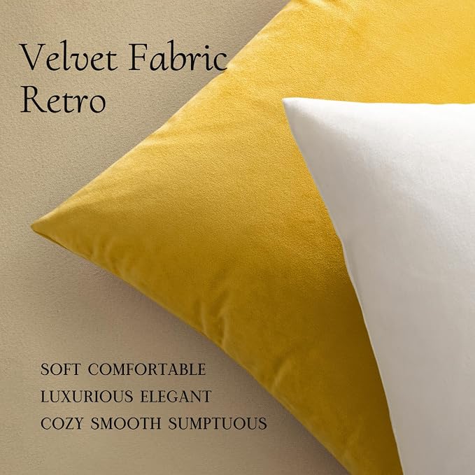 MIULEE Velvet Throw Pillow Covers 20x20 Inch, Pack of 2 - Pure White, Soft Solid Decorative Pillow Covers Cushion Cases Modern Luxury Home Decor for Spring Couch Sofa Bedroom Livingroom