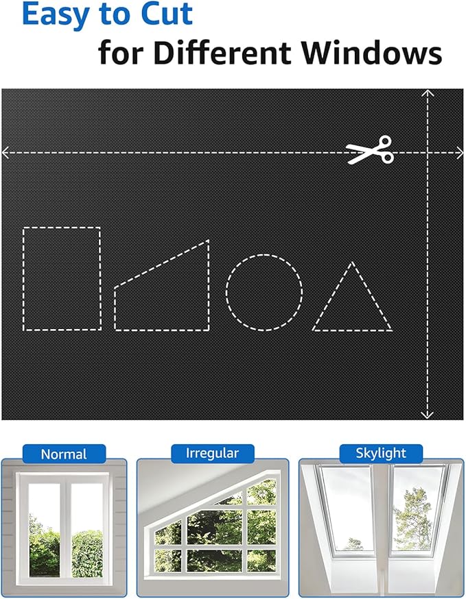 Sumobaby Blackout Curtains for Bedroom Portable 69"x72",No Drill Blackout Shades with Upgraded Hook&Loop Tapes,100% Black Out Window Cover,Thermal Insulated Blinds for Bedroom,Nursery(1 Panel,Black)