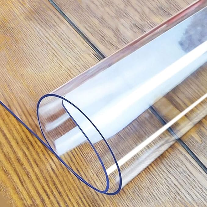 LovePads Clear Table Cover Protector, 18 x 30 Inch 2mm Thick Plastic Table Cover, Table Protector for Dining Room Table, Waterproof Dresser Cover Top for Kitchen, Coffee, Writing Desk