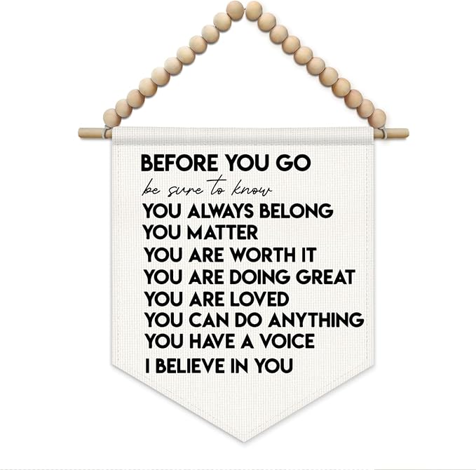 SJDFCSA Inspirational Wall Art Decor, Kids Room Decor, Positive Affirmations Boho Nursery Wall Hanging Display Pennant Flag for Kids Boy Girl Nursery Toddler Room Bedroom Playroom Classroom