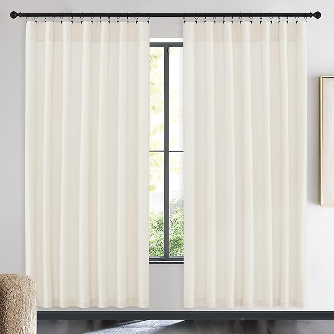 NICETOWN Thermal Insulated Ivory White Velvet Curtains 72 Inch Length, Heavy Duty Keep Warm Drapes Room Darkening Thermal Insulated Drapes for Patio Hall Villa, Bedroom Window Treatment, Set of 2