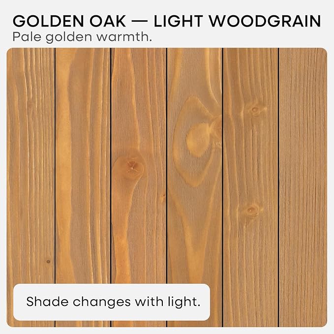Homeforia 12 inch Golden Oak Floating Shelf, High End Solid Real Wood 12inch Small Floating Shelves for Wall Mounted, Oak Wooden 12in Floating Shelves, Heavy Duty Bracket, 12 X 6.5 X 1.75 in, Set of 3