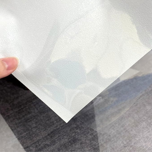 Clear Table Cover Protector 140 x 60 Inch, Lightweight PVC Waterproof Tablecloth for Dining Table, Cut to Fit Protector for Wood, Glass and Marble Tables, Game Day Watch Soccer Party 0.2mm