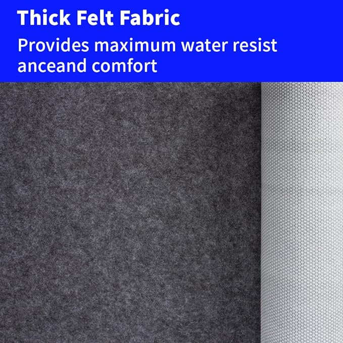 Waterproof Non-Slip 1/5” Extra Thick 9x12 ft Rug Pad for Large Area Rugs Durable Felt Floor Protection pad for All Floors, Suitable for Cutting. Rug Pads Keep Rugs in Place and Provide Cushioning