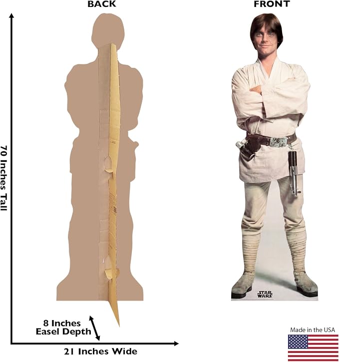 Cardboard People Luke Skywalker Life Size Cardboard Cutout Standup - Star Wars Classics (IV - VI)