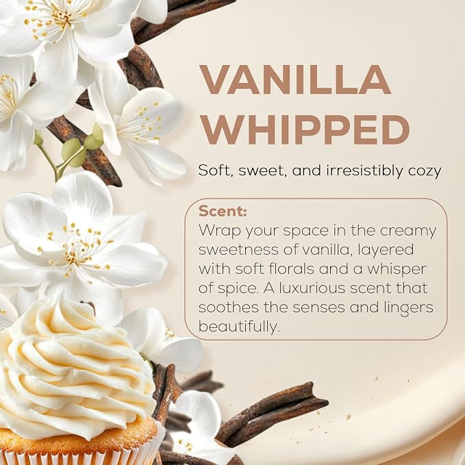 Aroma Country Whipped Vanilla Luxury Diffuser Oil Refill (8.5 Fl Oz) | Hotel-Inspired • Long-Lasting Home Fragrance • for Aromatherapy, Reed Diffusers, Diffuser Machines & Room Sprays
