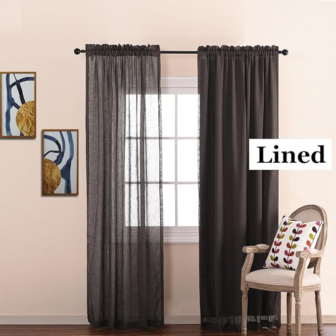 NICETOWN Blackout Curtain Liners for Window - Drapes Liners for 63 inch Curtains, Thermal Curtains Liner (2 Panels, with Bonus Curtain Hooks, 27W by 60L Inches Each Panel, Grey)