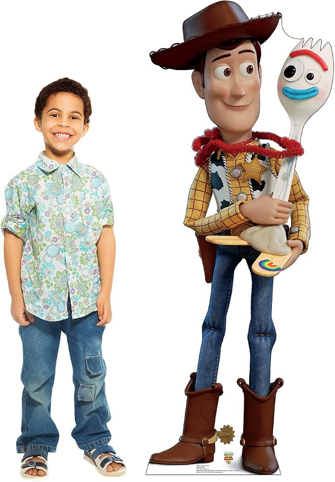 Cardboard People Woody & Forky Life Size Cardboard Cutout Standup - Disney Pixar Toy Story 4 (2019 Film)