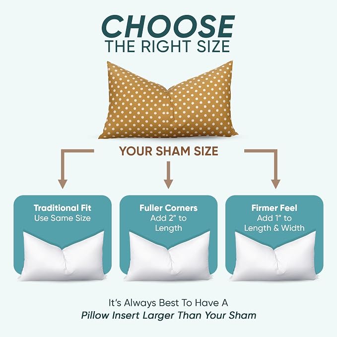 Pillowflex Synthetic Down Pillow Insert - 18x24 Down Alternative Pillow, Ultra Soft, Large Rectangle, Lumbar, Back, Sofa, Sleeping Pillow - 1 Decorative Pillow Form
