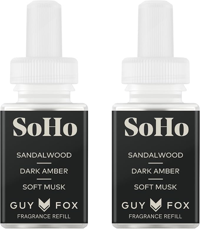 Pura & GUY FOX Home Scent Refill - Smart Home Air Diffuser - Long-Lasting Luxury Fragrance per Refill - Household & Apartment Essential - Clean Diffuser Fragrance - 2 Pack, SoHo