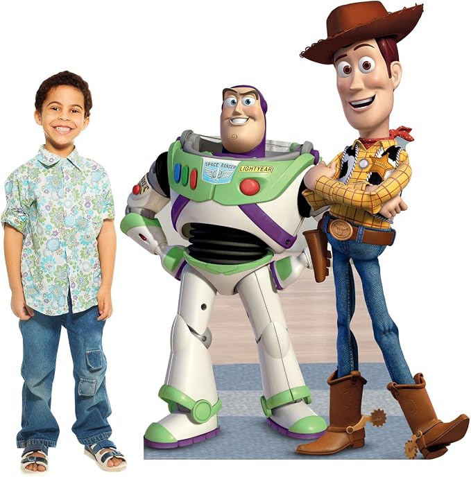 Cardboard People Buzz & Woody Life Size Cardboard Cutout Standup - Disney Pixar's Toy Story