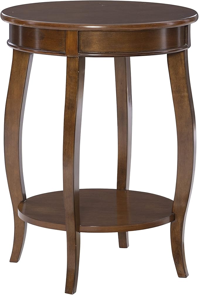 Powell Furniture Powell Hazelnut Round Shelf Table,, 18"L x 18"W x 24"H