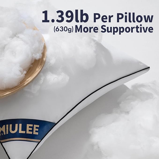 MIULEE 18x18 Pillow Inserts Set of 2 Throw Pillows 18 Inch Premium Down Alternative Pillow Inserts Decorative Pillow Stuffer for Sofa, Couch (18x18 inch, Set of 2)