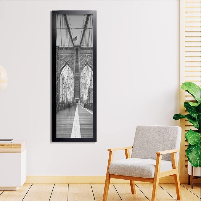 LaVie Home 13x39 Picture Frame Black, Panoramic Picture Frame for Wall Decoration, Classic Black Minimalist Style Suitable for Decorating Houses, Offices, Hotels（1 Pack）