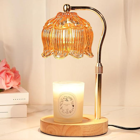 Funistree Candle Warmer Lamp for Yankee Jar Candles, Height Adjustable Candle Warming Lamp with Timer, Birthday Gifts for Women Her Wife, Mom Gifts, House Warming Gift New Home Decor