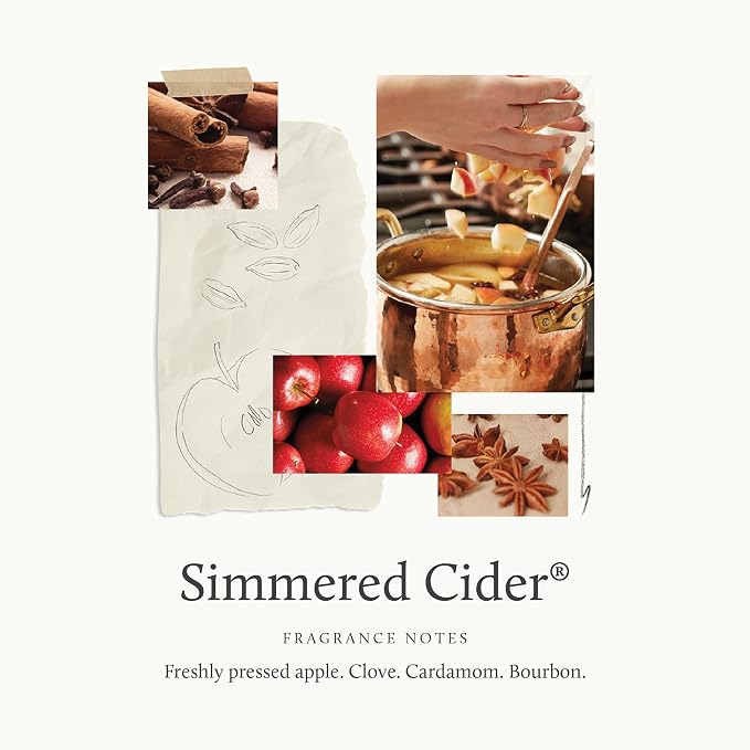 Thymes Simmered Cider Reed Diffuser Oil Refill,Home Fragrance Scent for Aromatherapy, 7.75 Fl Oz