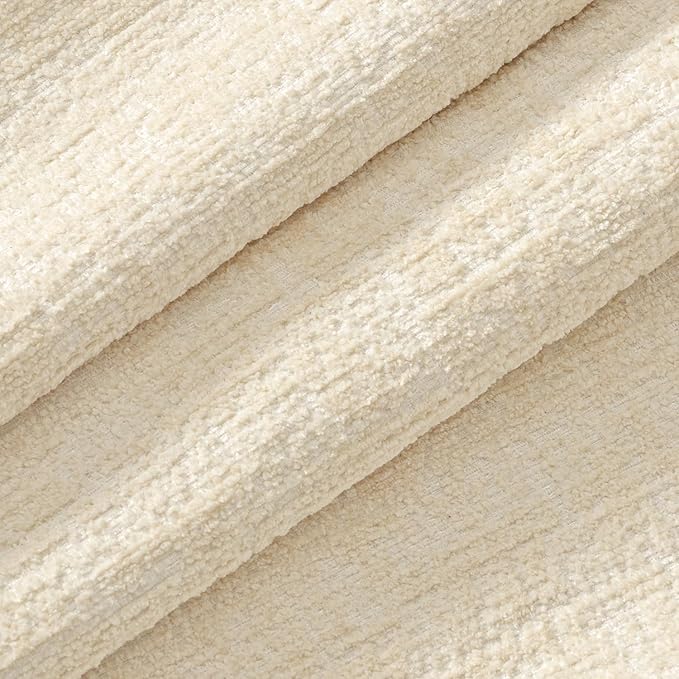 MIULEE Decorative Throw Pillow Covers 18x18 Pack of 2 Beige Couch Pillow Covers Soft Cozy Textured Chenille Pillowcases for Home Decor Sofa Living Room Cushion Bedroom