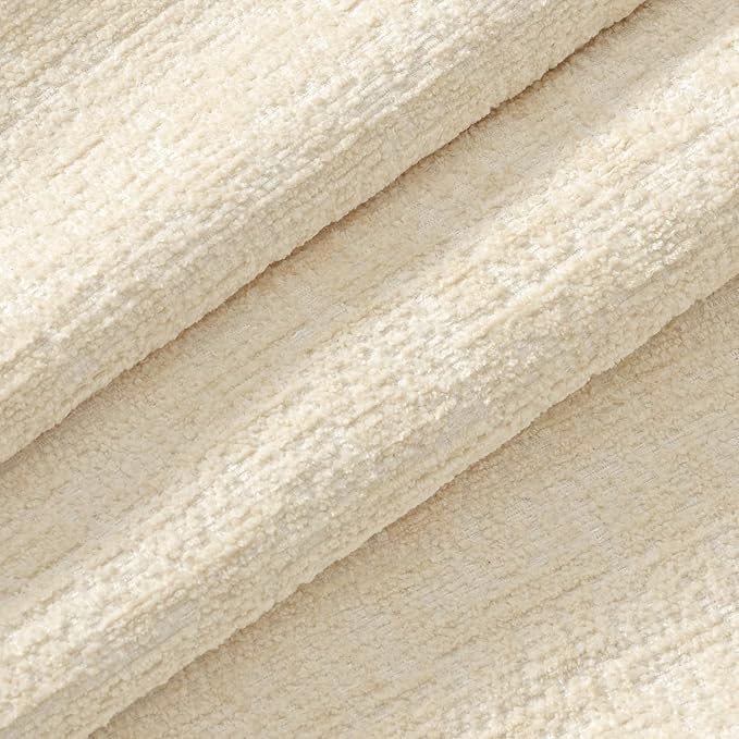 MIULEE Decorative Throw Pillow Covers 12x20 Pack of 2 Beige Couch Pillow Covers Soft Cozy Textured Chenille Pillowcases for Home Decor Sofa Living Room Cushion Bedroom