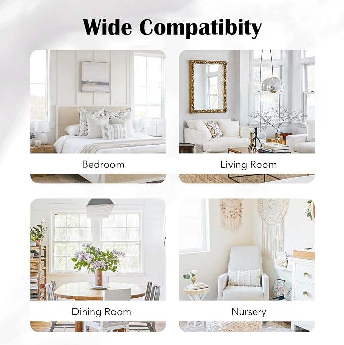 Ombre 100% Blackout Curtains 63 Inches Long 2 Panels for Bedroom Living Room Grey and White Double Layer Sheer Overlay Mix & Match Grommet Thermal Soundproof Drapes with Tiebacks, 52x63
