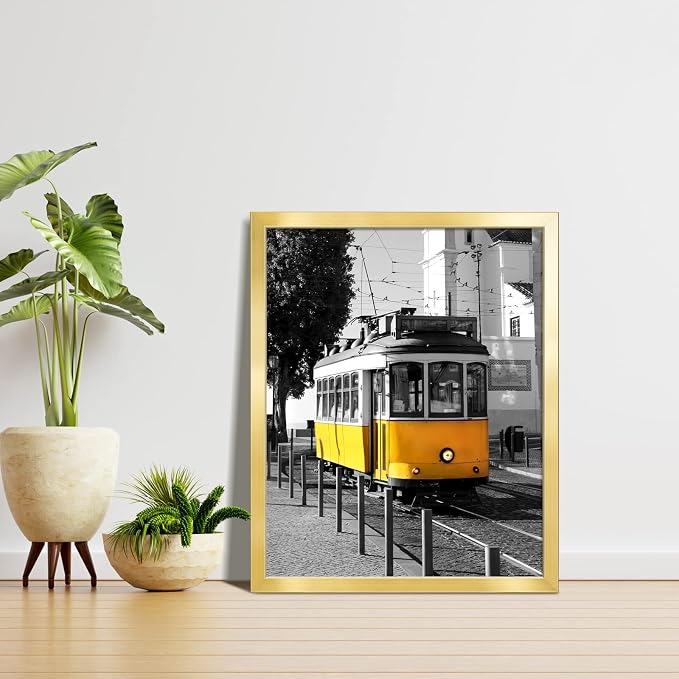 LaVie Home 20 x 25 Picture Frame, Large Poster Frame with High Definition Plexiglass, Horizontal or Vertical Wall Gallery Poster Frames Suitable for Photos, Artworks, Posters,Puzzle, Gold 1pc