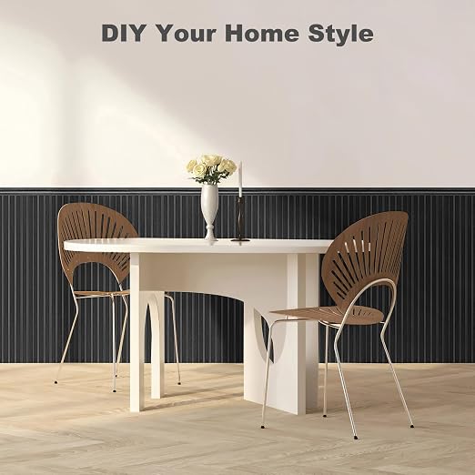 Art3d Wainscotting Wall Panel Kit, 37.8" Tall Beadboard Panels for Walls, Polystyrene Board and Batten Wall Panel Kit, Easy DIY Decorative Trim for Living Room, Kitchen, Bedroom – Covers 31 Sq.Ft
