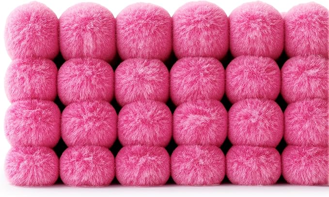 MIULEE Faux Fur Plush Decorative Throw Pillow Covers 20x20 Set of 4, Modern Soft Fuzzy Striped Cushion Covers for Sofa Couch Bed Living Room Cozy Home Decor,Hot Pink