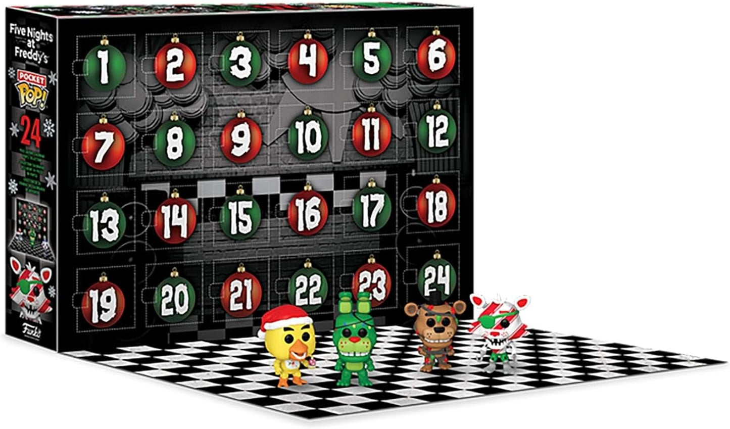 Funko Pop! Advent Calendar: Five Night At Freddy's (FNAF) - 24 Days of Surprises - Collectible Vinyl Mini Figures - Mystery Box - Gift Idea - Holiday Present for Kids - Christmas Countdown