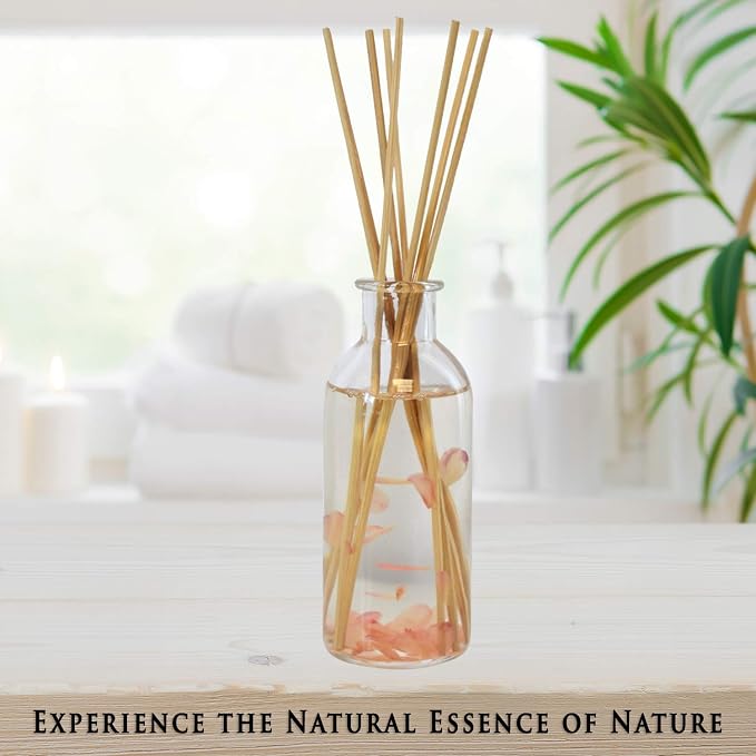 Urban Naturals Reed Diffuser Set, Moonlit Petals - Bathroom Shelf Décor | Magnolias, Peonies, Daisies, Honeysuckle, Pear & Rosewood, Great Gift Idea for Mom, Grandma, Aunt, Wife or Sister