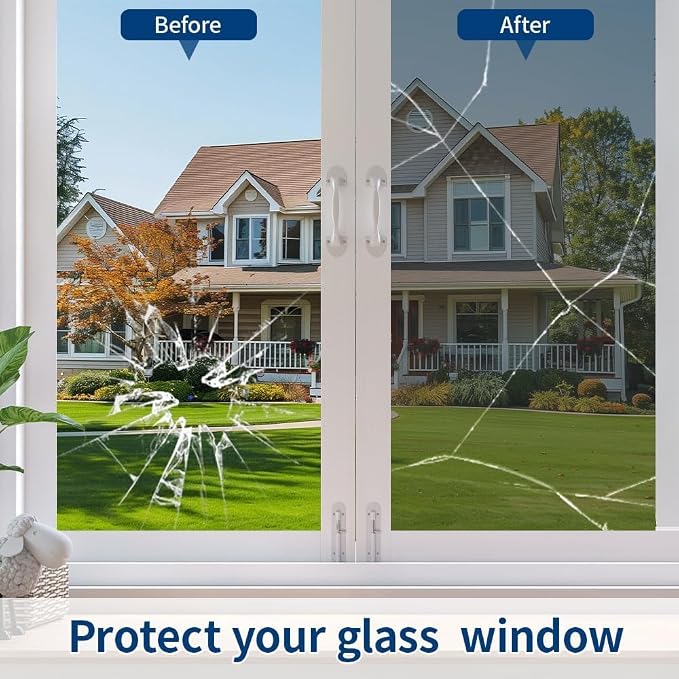 One Way Privacy Window Film 29.5" x 78.7" with Installation Tools, Silver Mirror Window Tint See Out Not in, Daytime Privacy in Sunny Conditions, Heat Control UV Blocking for Home Office