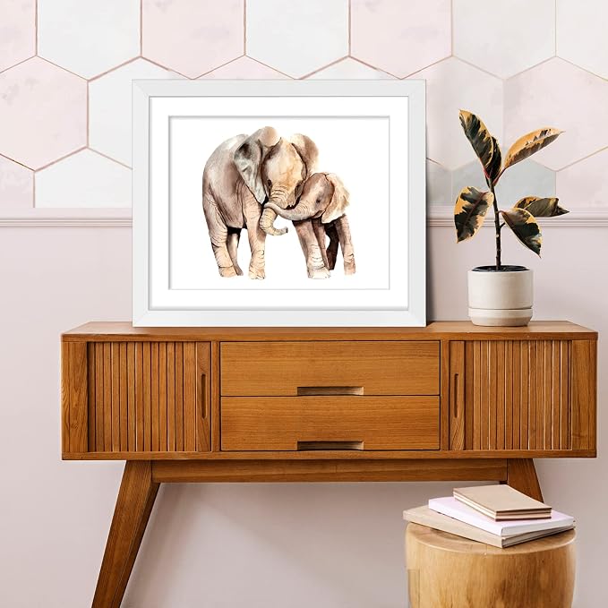 LaVie Home 20 x 24 Poster Frame White, Display Pictures 16x20 with Mat or 20x24 Without Mat, Stable and Sturdy Picture Frame and Polished Plexiglass, Horizontal and Vertical Format of The Wall（1 Pack）