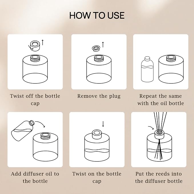 VINEVIDA Prime Reed Diffuser for Home & Bathroom | Long-Lasting Scent Sticks Set | Oil Stick Diffuser | Bathroom Scent - Room Fragrance No. 1002 - Inspired by: Black and Velvet
