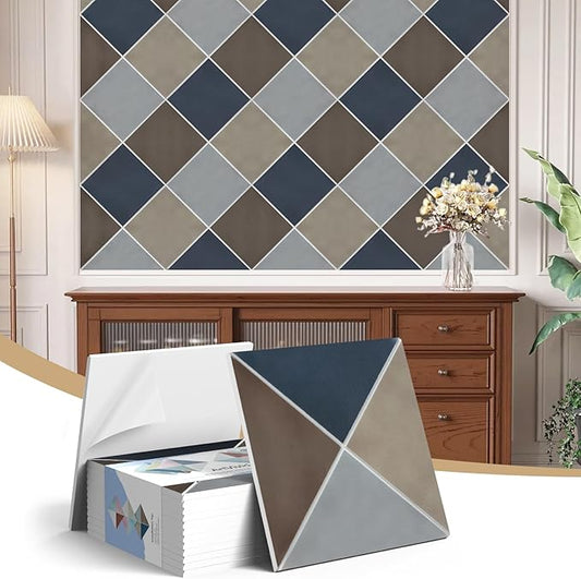 12Pack Acoustic Panels, Self-Adhesive Sound Proof Panels for Walls, 3D Retro Stylish Acoustic Brick Wall Panels, Decorative Tiles for Studio, Home, Offices, 12"×12"×0.4", Desert Dawn