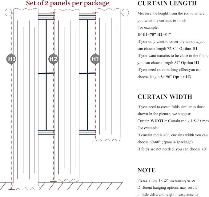 Floor to Ceiling Full Blackout Cream Linen 108 Inch Curtains 2 Panels Set for Sliding Glass Door, Luxury Pleated Thermal Window Drapes with Back Tab for Bedroom Thick Curtain 9 FT Room Darkening Burg