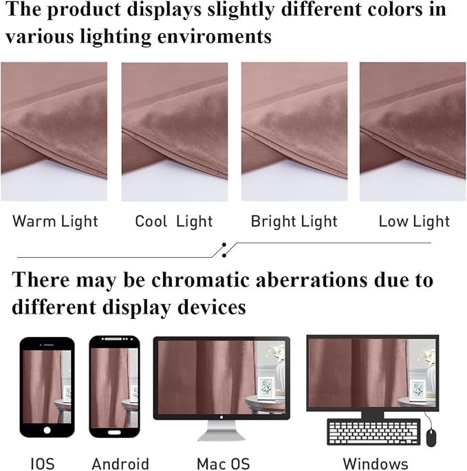 StangH Soft Wild Rose Velvet Curtains 102 inches Long Light Blocking for Girls Bedroom, Elegant Warming Drapes Thermal Insulated Noise Reducing for Nursery/Living Room, W52 x L102, 2 Panels
