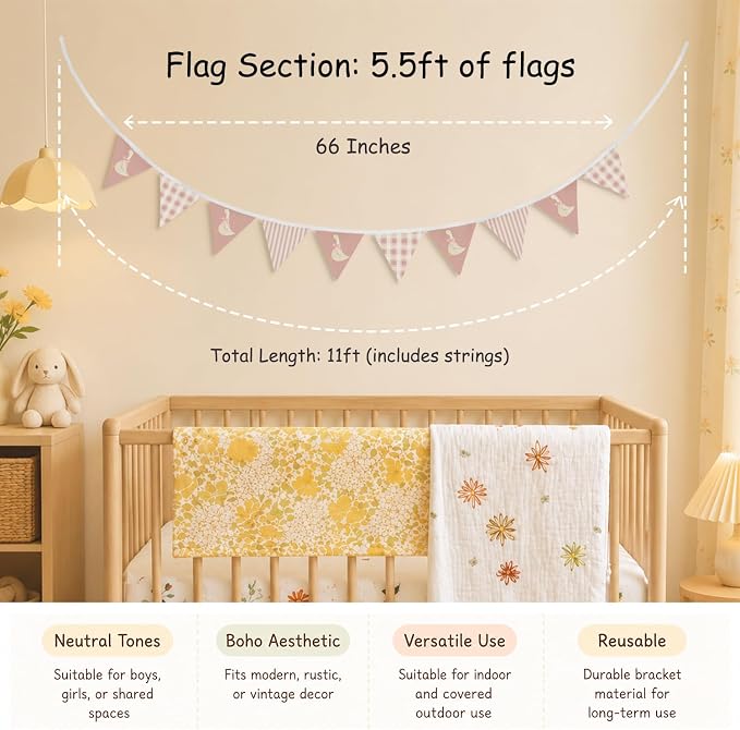 Goose Fabric Garland Banner, One Silly Goose Birthday Decor, Pink and White Checkered Garland Triangle Banners Bow Geese Baby Shower Party Decorations for 1st Birthday Party