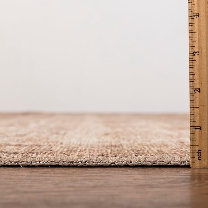 Keen Home Design 48"x72" Rug - Machine Washable Area Rug with Non-Slip Backing, Ideal for Living Room, Dining Room, Bedroom - Vintage, Easy Clean, Durable, Low Pile - (4' x 6')