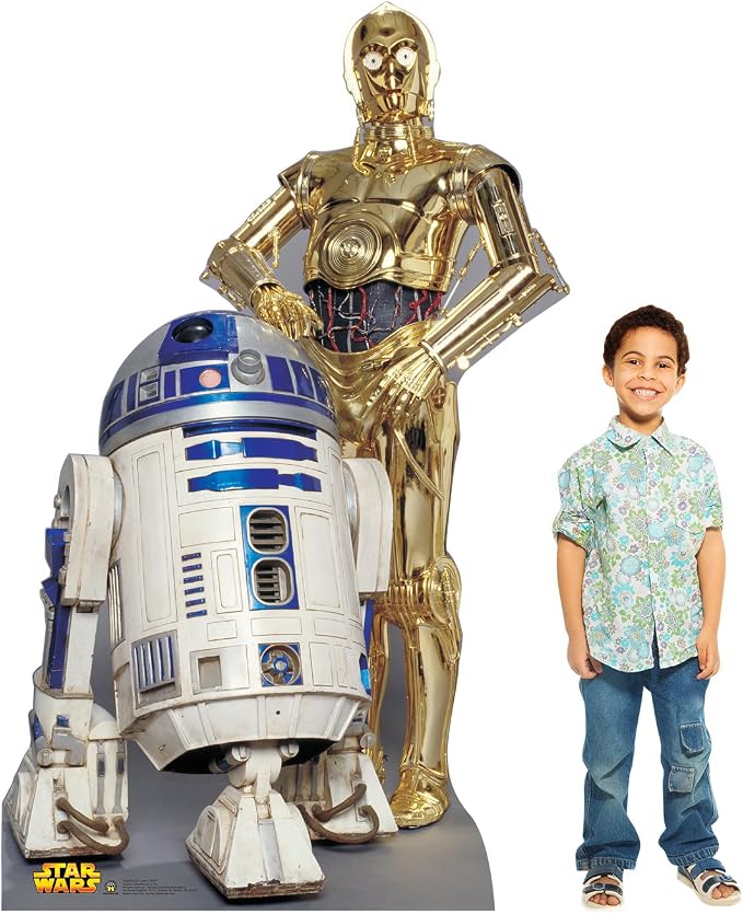 Cardboard People R2-D2 & C-3PO Life Size Cardboard Cutout Standup - Star Wars Classics (IV - VI)