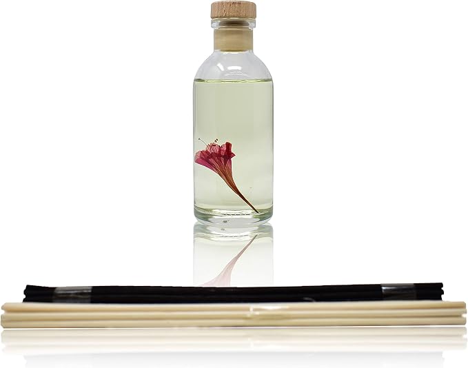 Urban Naturals Reed Diffuser Set, Honeysuckle & Jasmine - Bathroom Décor | Hyacinth, Cassis, Neroli & Geranium, Long Lasting Air Freshener for the Bedroom, Bathroom or Office, Made in the USA