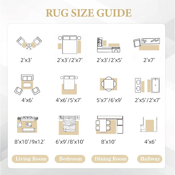 Area Rug for Living Room 6x9: Large Washable Boho Moroccan Rugs Geometric Neutral Rug, Non-Slip Foldable Morden Farmhouse Indoor Floor Carpet for Bedroom Dining Table Home (Moroccan Beige, 6'x9')