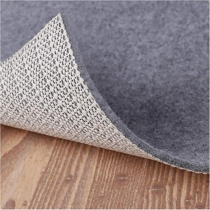 Non Slip Rug Pad Grippers - Square 8x8 Ft, 1/8" Thick, (Felt + Rubber) Double Layers Area Carpet Mat Tap, Provides Protection and Cushioning for Hardwood or Tile Floors