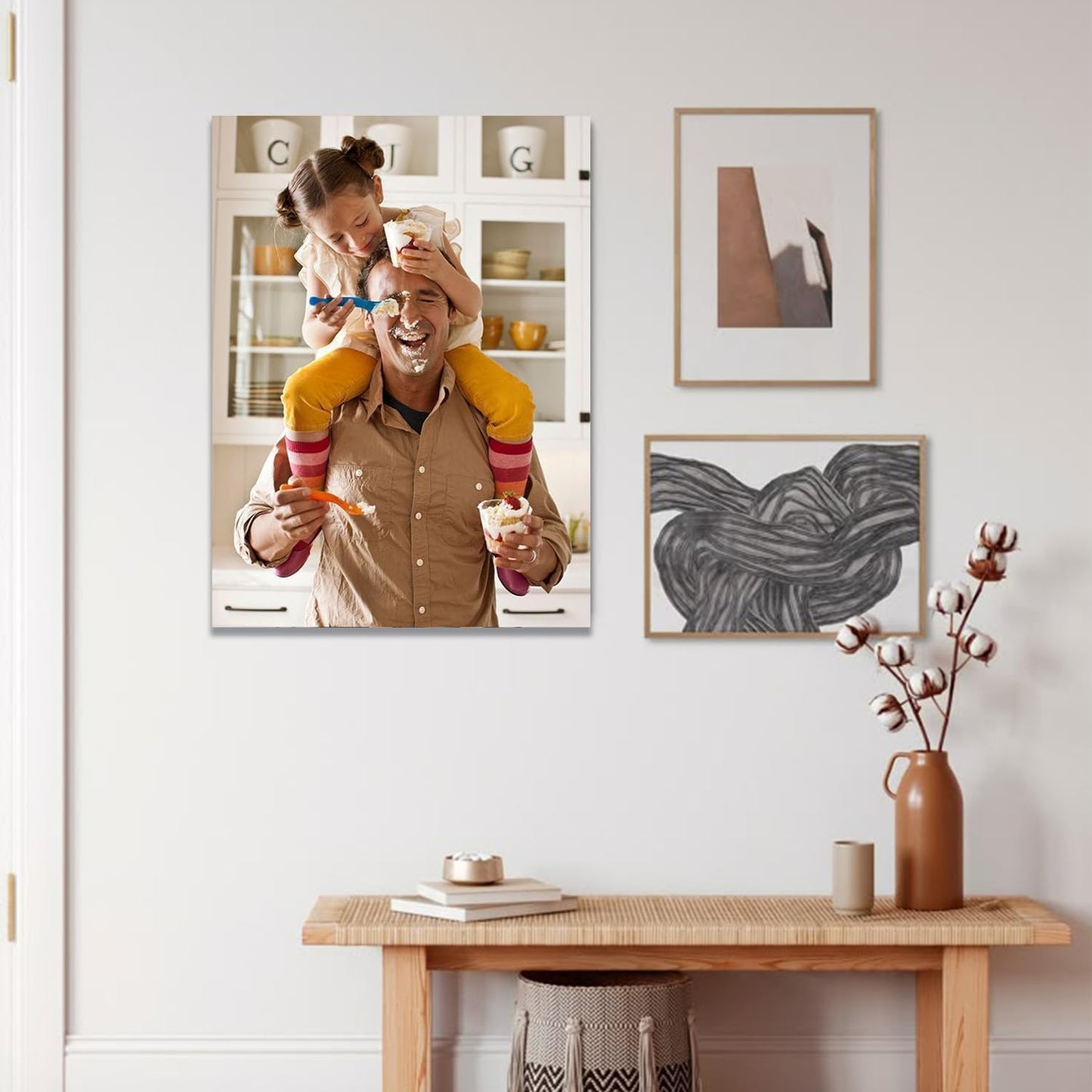 GZZFXXD Personalized Custom 40''x60'' Canvas Prints with Your Photo/your Image Large Wallart Wall Decor for Bedroom Dining room Living room Children's room(Unframed)