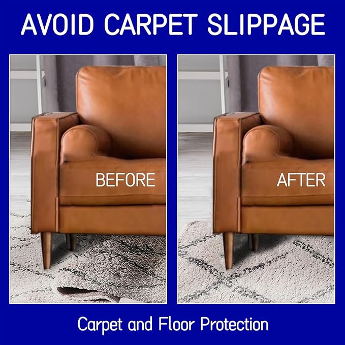 Non Slip Rug Pad 10 x 14 Ft, Extra Large Felt Under Rug Cushioning, Carpet Padding for Area Rugs on Hardwood, Laminate & Tile Floors, Keeps Rugs Secure