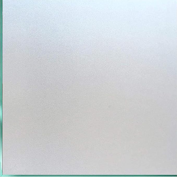 Coavas Frosted Glass Window Privacy Film Day and Night, Static Cling No Glue, Anti-Glare Heat Blocking, Renter-Friendly Removable Decorative Covering for Home Bathroom Bedroom, 29.5 x 78.7 Inch, Pure