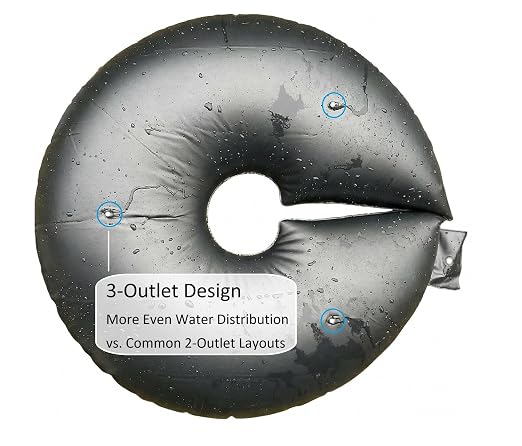 Slow Release Ring-Style Tree Watering Bag - 15 Gallon Watering Ring for Trees, Discipline Essentials (8 Pack, Brown/Black)