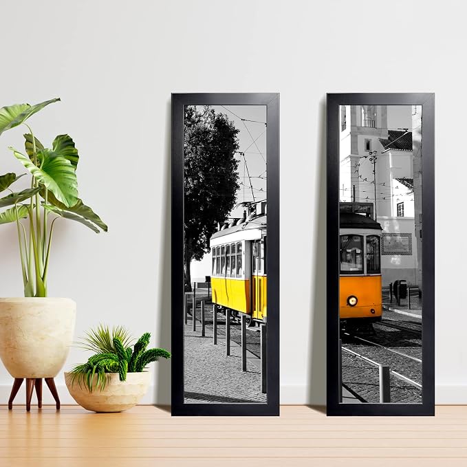 LaVie Home 12x36 Picture Frame Black, Panoramic Picture Frame for Wall Decoration, Classic Black Minimalist Style Suitable for Decorating Houses, Offices, Hotels（1 Pack）