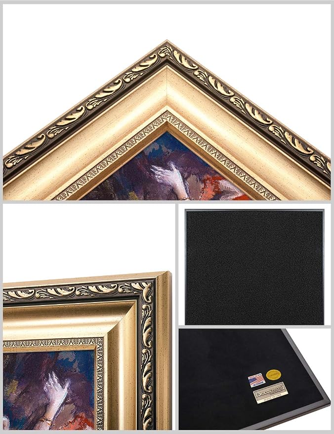 DECORARTS - Dancer in Green by Edgar Degas. Oil Painting Reproduction, Giclee Print on Canvas. Ready to Hang Framed Wall Art for Home and Office Decor. Total Size w/Frame: 22x30